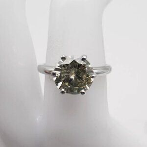 3CT ROUND DIAMOND PLATINUM WEDDING RING W/ GIA CERTIFICATE